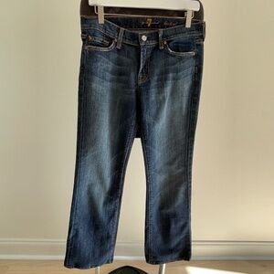 7 For All Mankind Bootcut Dark Wash Denim Jeans Size 29 - Style U075080U